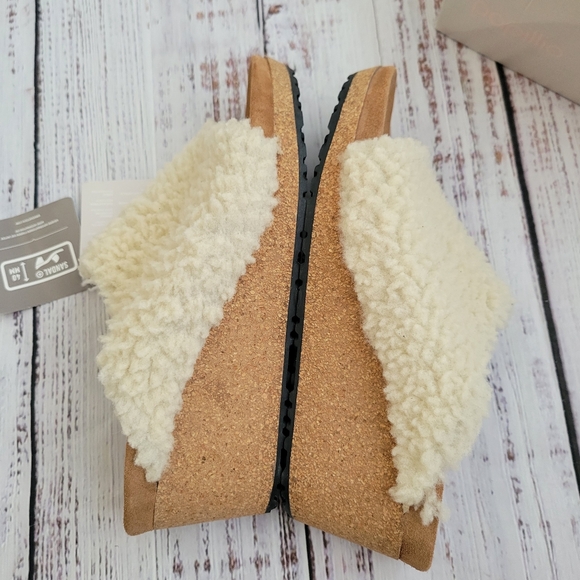 Papillio by Birkenstock Namica Teddy Eggshell Shearling Mules Slides NEW - Picture 12 of 14